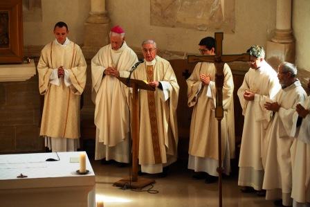 Rencontre des séminaristes avec l'évêque de Versailles